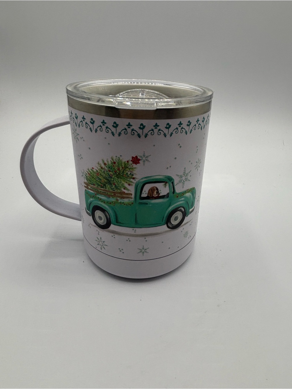 The Pioneer Woman HTF Holiday Truck Henry Christmas Travel Mug